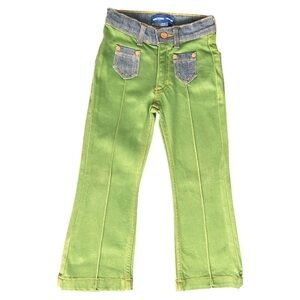 Mini Rodini Vibrant Green Kids Jeans